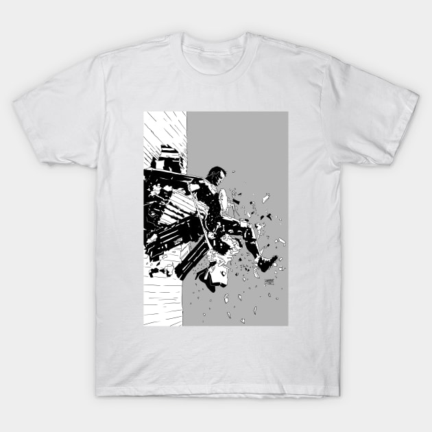 Super smash black and white T-Shirt by BarnesComicArt